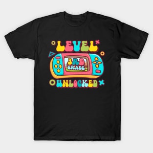 Level 3rd Grade Unlocked Back To School First Day Boy Girl T-Shirt